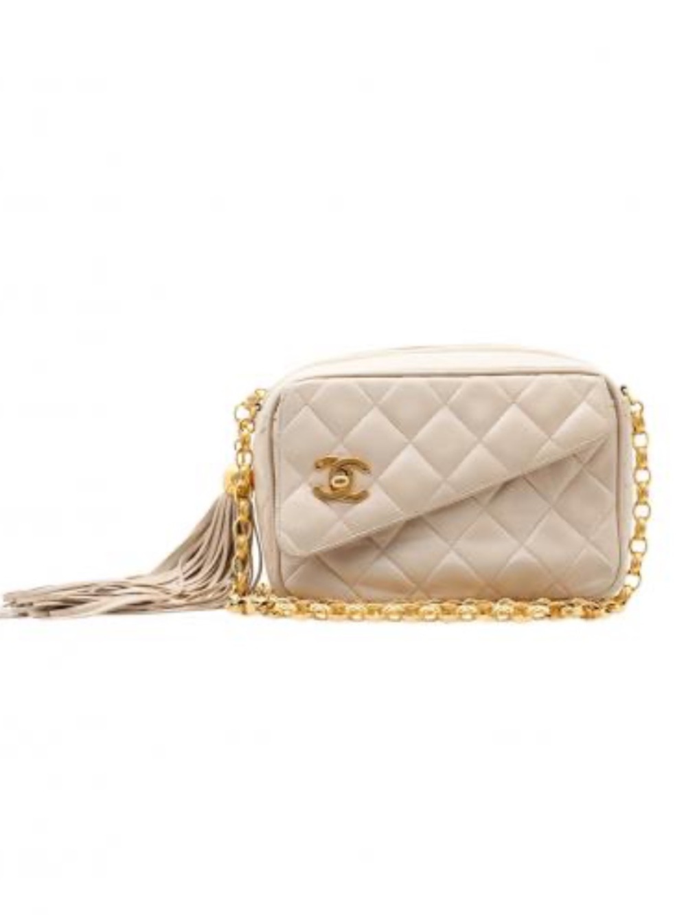CHANEL BEIGE CAMERA BAG